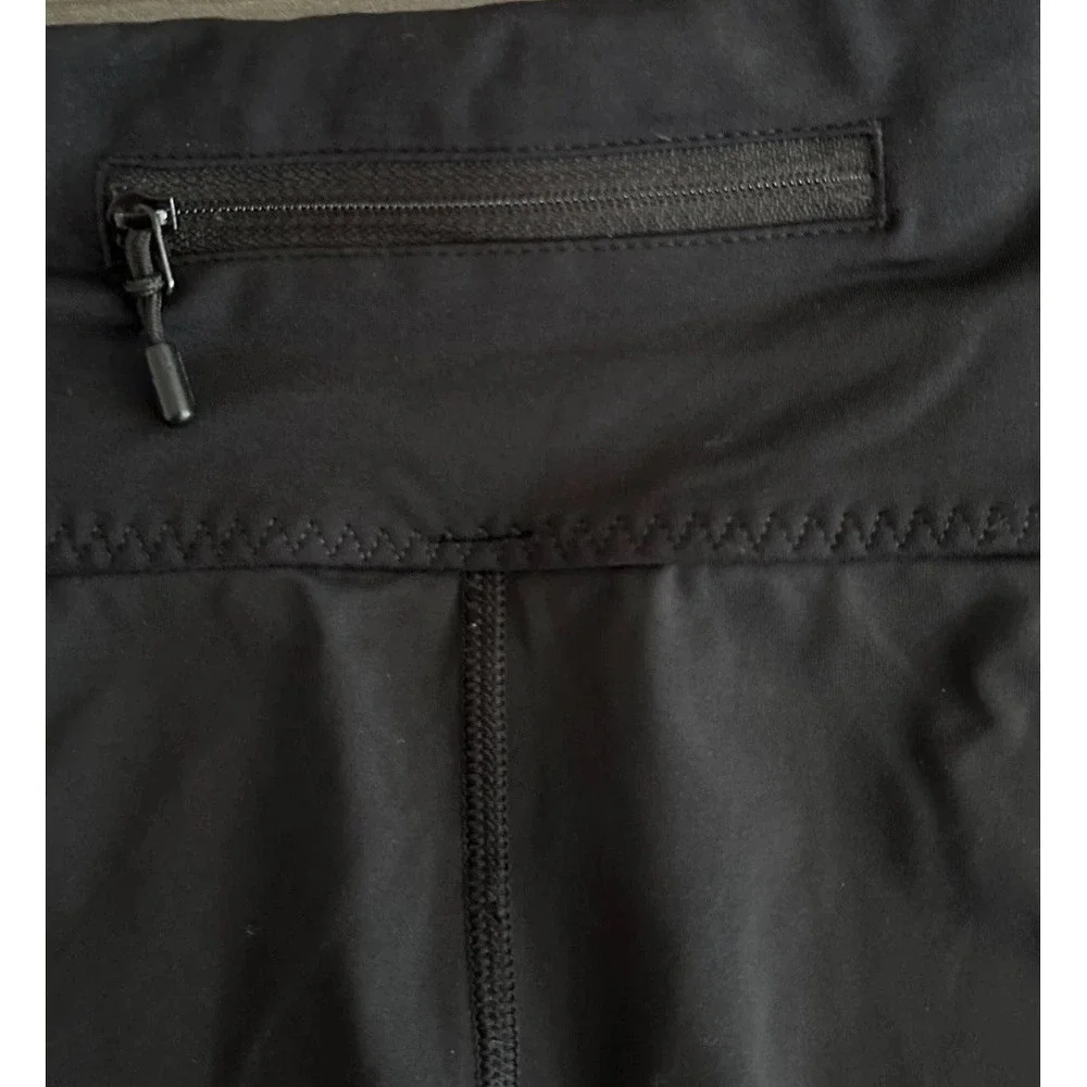 Lululemon Leggings Womens 10 Black High Rise Ruched Zip Pocket Running Yoga‎